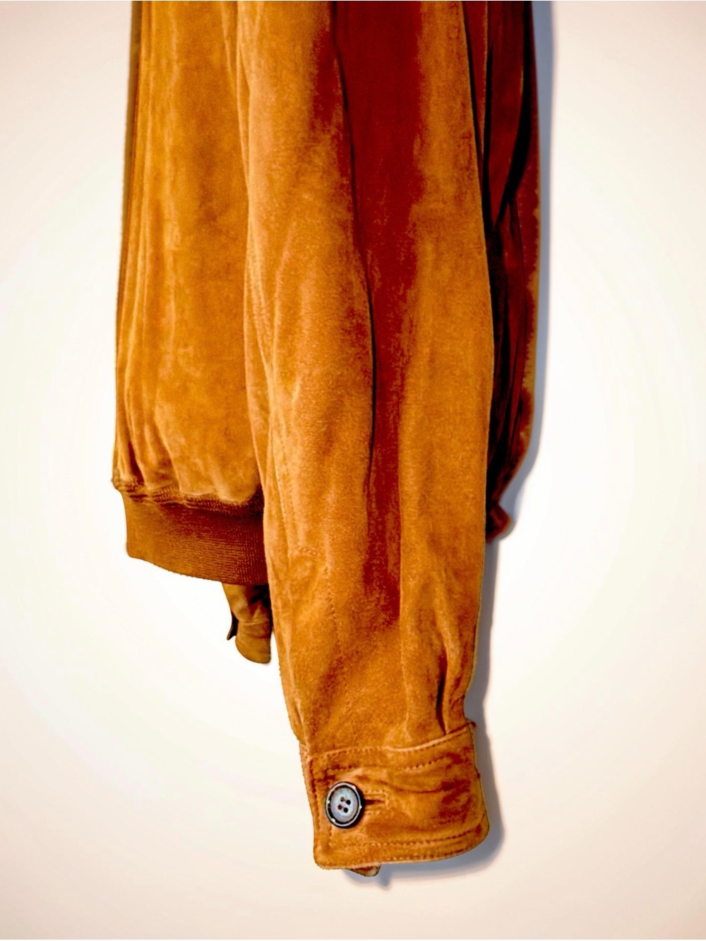 Sulka Men’s Brown Suede Leather Bomber Jacket | Size 44 | Luxury | Zip Front - Picture 6 of 16